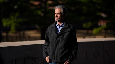 Dennis Purifoy, who is a bombing survivor, stands during an interview at the Oklahoma City National Memorial &amp; Museum in Oklahoma City on March 12, 2025. (AP Photo/LM Otero, File) (AP)