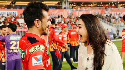 Preity Zinta chatted with Player of the Match Yuzvendra Chahal after PBKS' incredible win over KKR. (BCCI) Preity Zinta chatted with Player of the Match Yuzvendra Chahal after PBKS' incredible win over KKR. (BCCI)