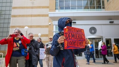 “All I know is that he’s not here. The government was prohibited from sending him to El Salvador, and now I’m asking a very simple question: Where is he?” U.S. District Judge Paula Xinis asked in a Maryland courtroom as protest to bring back Garcia escalates. (Getty Images via AFP)