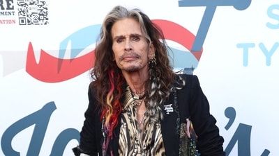 Shocking reason Aerosmith frontman Steven Tyler wrapped scarves around his microphone during gigs (Photo by Kayla Oaddams / GETTY IMAGES NORTH AMERICA / Getty Images via AFP) Shocking reason Aerosmith frontman Steven Tyler wrapped scarves around his microphone during gigs (Photo by Kayla Oaddams / GETTY IMAGES NORTH AMERICA / Getty Images via AFP)