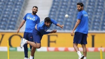 Bhuvneshwar Kumar's (R) swing is still talked about (AFP) Bhuvneshwar Kumar's (R) swing is still talked about (AFP)