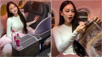 Gracy Glaze Shares her luxurious flight experience to India. (Instagram/@graceglazee) Gracy Glaze Shares her luxurious flight experience to India. (Instagram/@graceglazee)
