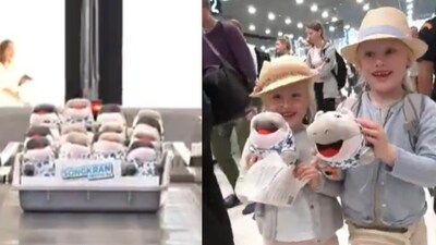 Moo Deng plush toys charmed travellers at Thai airports during Songkran. (X/@PRSuvarnabhumi) Moo Deng plush toys charmed travellers at Thai airports during Songkran. (X/@PRSuvarnabhumi)