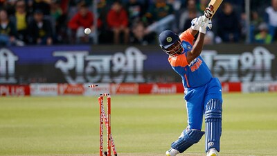 Sanju Samson is clean bowled in a match against South Africa (afp) Sanju Samson is clean bowled in a match against South Africa (afp)