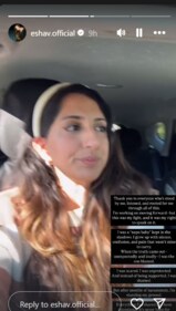 Esha Verma breaks down as she speaks about public scrutiny. Esha Verma breaks down as she speaks about public scrutiny.