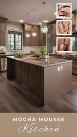 The secret to 2025’s dreamiest kitchens and it starts with Mocha Mousse. (Image by X/AzzurraKB)