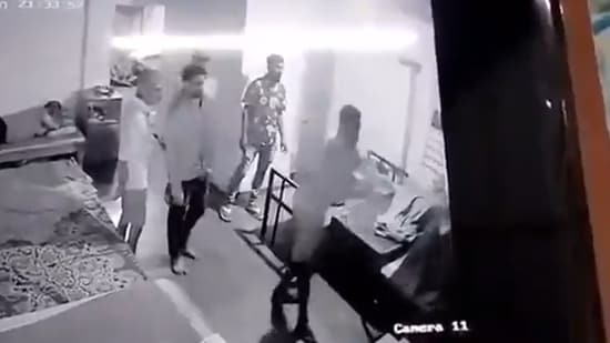 Authorities confirmed that all individuals seen in the video have been taken into custody (Screen grab from viral video)