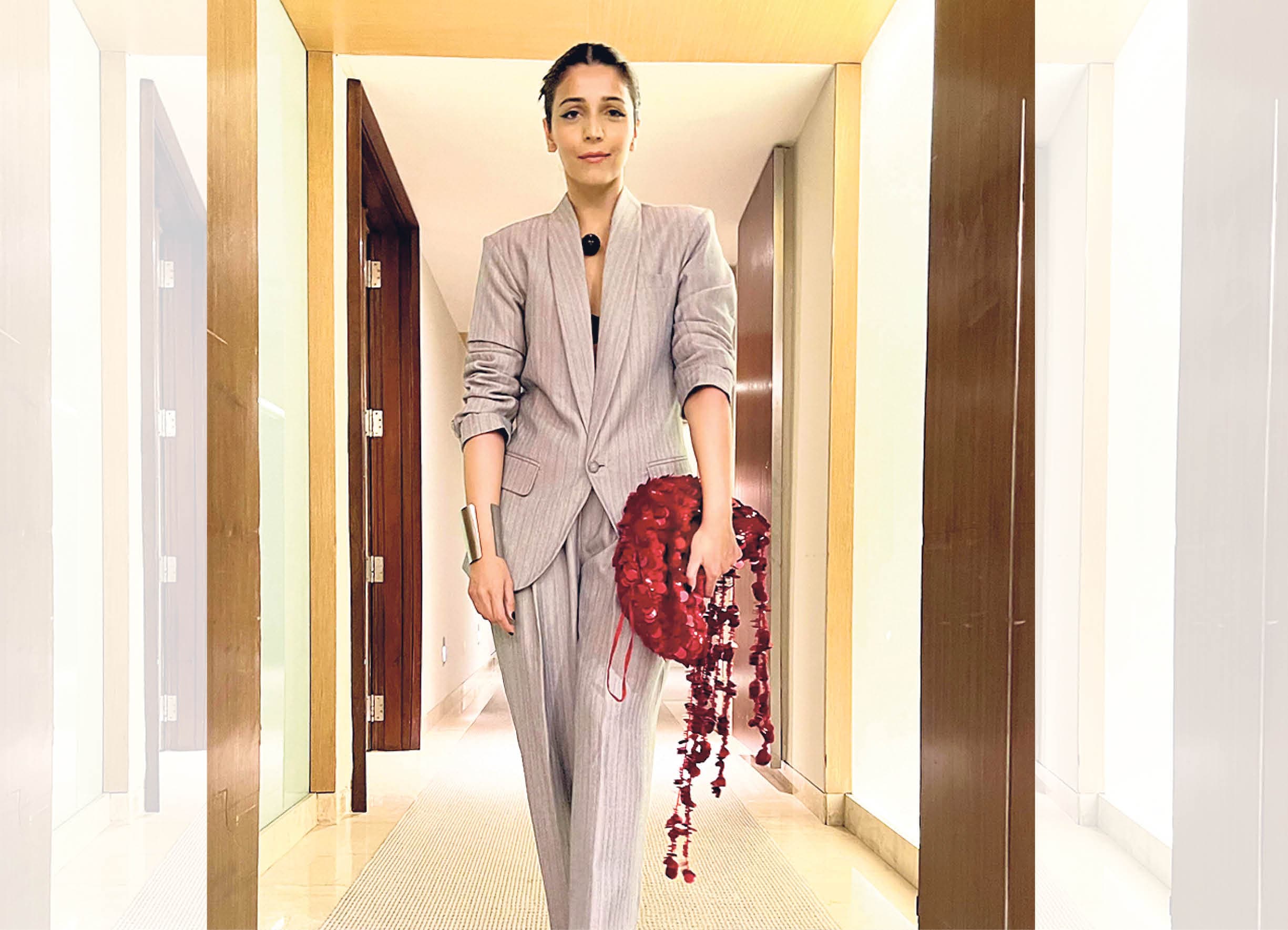 Designer Shweta Kapur sells a handbag that looks like a sparkling jellyfish. Designer Shweta Kapur sells a handbag that looks like a sparkling jellyfish.