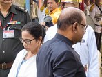 West Bengal Governor CV Ananda Bose and state Chief Minister Mamata Banerjee.