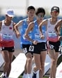Nitin Gupta (front) in action at Asian U18 Athletics Championships in Saudi Arabia. (Asian Athletics)