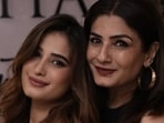 Rasha Thadani and Raveena Tandon Rasha Thadani and Raveena Tandon