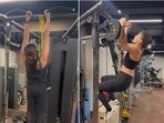 Alia, for Thursday workout, opted for pullups and aced it like a pro. Alia, for Thursday workout, opted for pullups and aced it like a pro.