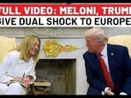 Full Video Of Trump-Meloni White House Meeting Full Video Of Trump-Meloni White House Meeting