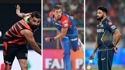 Mitchell Starc had a bold take on the saliva ban reversal in IPL 2025, and silenced its supporters like Mohammed Shami and Mohammed Siraj. (Reuters/AP/AFP) Mitchell Starc had a bold take on the saliva ban reversal in IPL 2025, and silenced its supporters like Mohammed Shami and Mohammed Siraj. (Reuters/AP/AFP)