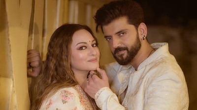 Sonakshi Sinha and husband Zaheer Iqbal Sonakshi Sinha and husband Zaheer Iqbal