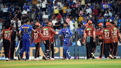 The defeat has put SRH on the brink of an early elimination from the race for the playoffs. MI, meanwhile, have drawn level with KKR above them and are two points below fourth spot. (ANI) The defeat has put SRH on the brink of an early elimination from the race for the playoffs. MI, meanwhile, have drawn level with KKR above them and are two points below fourth spot. (ANI)