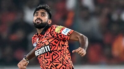 The scores were brought level by Tilak with a single off the first ball of the 18th over bowled by Eshan Malinga. However, then came a bit of bizarre drama as Hardik Pandya fell next ball and Naman Dhir fell for a duck two balls later. The over went by with two wickets falling after the scores drew level. (AFP) The scores were brought level by Tilak with a single off the first ball of the 18th over bowled by Eshan Malinga. However, then came a bit of bizarre drama as Hardik Pandya fell next ball and Naman Dhir fell for a duck two balls later. The over went by with two wickets falling after the scores drew level. (AFP)