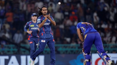 Lucknow Super Giants' Digvesh Rathi was punished twice for 'notebook' celebration (REUTERS)