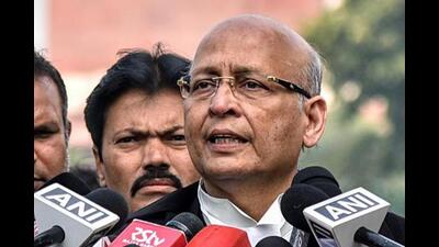 Congress leader Abhishek Singhvi, who addressed a press conference along with party lawmaker Imran Pratapgarhi, said the top court has re-established the “earlier legal position” on three points of the Act. (ANI PHOTO) Congress leader Abhishek Singhvi, who addressed a press conference along with party lawmaker Imran Pratapgarhi, said the top court has re-established the “earlier legal position” on three points of the Act. (ANI PHOTO)