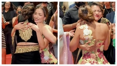 Kajol and Malaika attended an event in Mumbai on Wednesday. Kajol and Malaika attended an event in Mumbai on Wednesday.