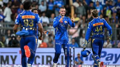 Mumbai Indians' Will Jacks scored a 26-ball 36 and picked up 2/14 against Sunrisers Hyderabad on Thursday. (AFP) Mumbai Indians' Will Jacks scored a 26-ball 36 and picked up 2/14 against Sunrisers Hyderabad on Thursday. (AFP)