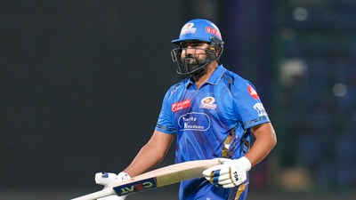 Rohit Sharma scored just 56 runs in IPL 2025 so far (PTI) Rohit Sharma scored just 56 runs in IPL 2025 so far (PTI)