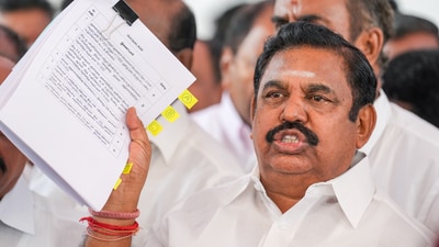 Tamil Nadu had no room for a coalition government, and if the NDA wins the 2026 Assembly elections, Edappadi K. Palaniswami, the leader of the AIADMK, will form a government "alone" in the state. (PTI) Tamil Nadu had no room for a coalition government, and if the NDA wins the 2026 Assembly elections, Edappadi K. Palaniswami, the leader of the AIADMK, will form a government "alone" in the state. (PTI)