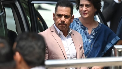 Alleging selective action against leaders of non-BJP parties, Vadra questioned the ED's neutrality and vowed to keep fighting "injustice." (Hindustan Times) Alleging selective action against leaders of non-BJP parties, Vadra questioned the ED's neutrality and vowed to keep fighting "injustice." (Hindustan Times)