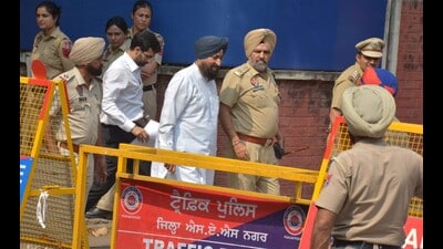 The FIR against Bajwa was lodged at the Mohali cyber crime police station following a complaint by constable Taranpreet Kaur, a social media cell operator in Mohali, who identified an allegedly objectionable post on Facebook (HT)