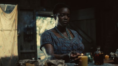 Wunmi Musaki in a still from the film Sinners