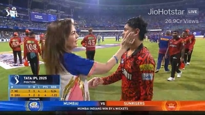Ishan Kishan meets Nita Ambani (X) Ishan Kishan meets Nita Ambani (X)