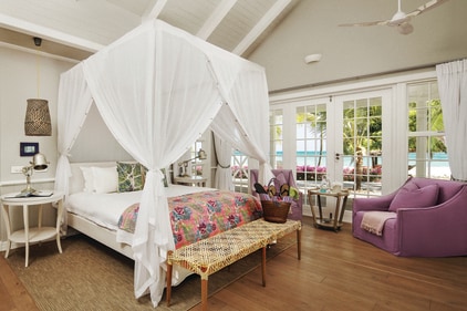 Four-poster bed at Jumeirah Thanda Island Four-poster bed at Jumeirah Thanda Island