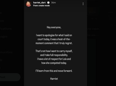 Harriet Dart's Instagram story
