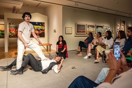 A scene from the play Shadowed, which was recently previewed at an art gallery in the city. A scene from the play Shadowed, which was recently previewed at an art gallery in the city.