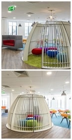 Cage seating is turning workplaces into wellness havens (without sacrificing style) (Image by Skymisr) Cage seating is turning workplaces into wellness havens (without sacrificing style) (Image by Skymisr)