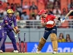 Punjab Kings' Glenn Maxwell (R) is clean bowled by Kolkata Knight Riders' Varun Chakravarthy Punjab Kings' Glenn Maxwell (R) is clean bowled by Kolkata Knight Riders' Varun Chakravarthy