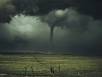 Twin tornadoes were heading towards Essex, Iowa Twin tornadoes were heading towards Essex, Iowa