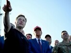 Elon Musk with US President-elect Donald Trump at a viewing of the launch of the sixth test flight of the SpaceX Starship in Brownsville, Texas, U.S., November 19, 2024. 
