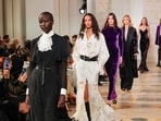 Ralph Lauren, known for staging elaborate runway shows in sumptuous settings like the Hamptons or amid his vintage car collection, took it down a notch for a more intimate show on Thursday in a Manhattan gallery space.&nbsp;