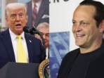 Vince Vaughn (R) met Donald Trump at the Oval Office on Friday