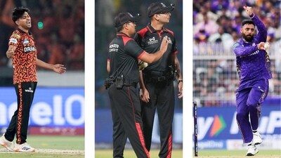 Varun Chakaravarthy weighed in on SRH spinner Zeeshan Ansari's no-ball incident vs MI. (AP/PTI/ANI)