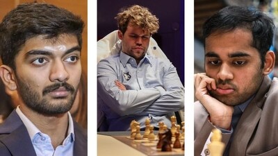 Magnus Carlsen had predicted D Gukesh and Arjun Erigaisi's performances ahead of the Paris Freestyle Chess event. (PTI/Reuters/FIDE) Magnus Carlsen had predicted D Gukesh and Arjun Erigaisi's performances ahead of the Paris Freestyle Chess event. (PTI/Reuters/FIDE)