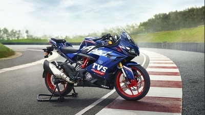 2025 TVS Apache RR 310 in new Sepang Blue colour scheme. 2025 TVS Apache RR 310 in new Sepang Blue colour scheme.