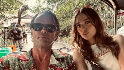 Aimee Lou Wood addressed rumors of a feud with Walton Goggins from The White Lotus after they unfollowed each other on social media. (@waltongogginsbonafide/Instagram) Aimee Lou Wood addressed rumors of a feud with Walton Goggins from The White Lotus after they unfollowed each other on social media. (@waltongogginsbonafide/Instagram)