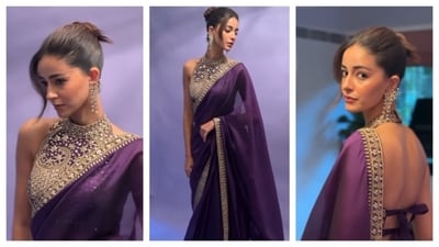 Ananya Panday stuns in a rich purple saree for Kesari 2 premiere. (PC: IG/@ananyapanday) Ananya Panday stuns in a rich purple saree for Kesari 2 premiere. (PC: IG/@ananyapanday)