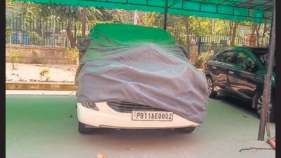 Court officials have seized the Toyota Innova car that was being used by Patiala DC. (HT Photo) Court officials have seized the Toyota Innova car that was being used by Patiala DC. (HT Photo)