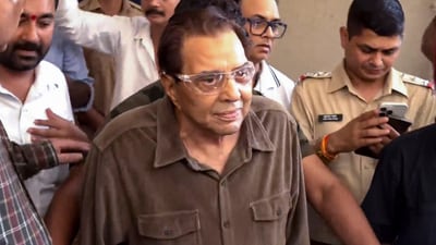 Bollywood veteran Dharmendra was spotted in Mumbai on April 4, 2025. (PTI) Bollywood veteran Dharmendra was spotted in Mumbai on April 4, 2025. (PTI)