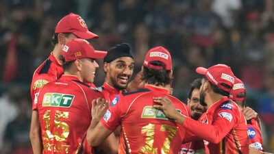 Arshdeep Singh shook up RCB early by dismissing the dangerous Phil Salt in the first over and his opening partner Virat Kohli in the second. (AP) Arshdeep Singh shook up RCB early by dismissing the dangerous Phil Salt in the first over and his opening partner Virat Kohli in the second. (AP)