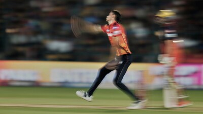 Marco Jansen was arguably the standout though, returning figures of 2/10 in three overs. (AP) Marco Jansen was arguably the standout though, returning figures of 2/10 in three overs. (AP)