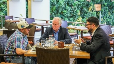 Kilmar Abrego Garcia (L) was seen for the first time since being deported to El Salvador (X/Nayib Bukele) Kilmar Abrego Garcia (L) was seen for the first time since being deported to El Salvador (X/Nayib Bukele)